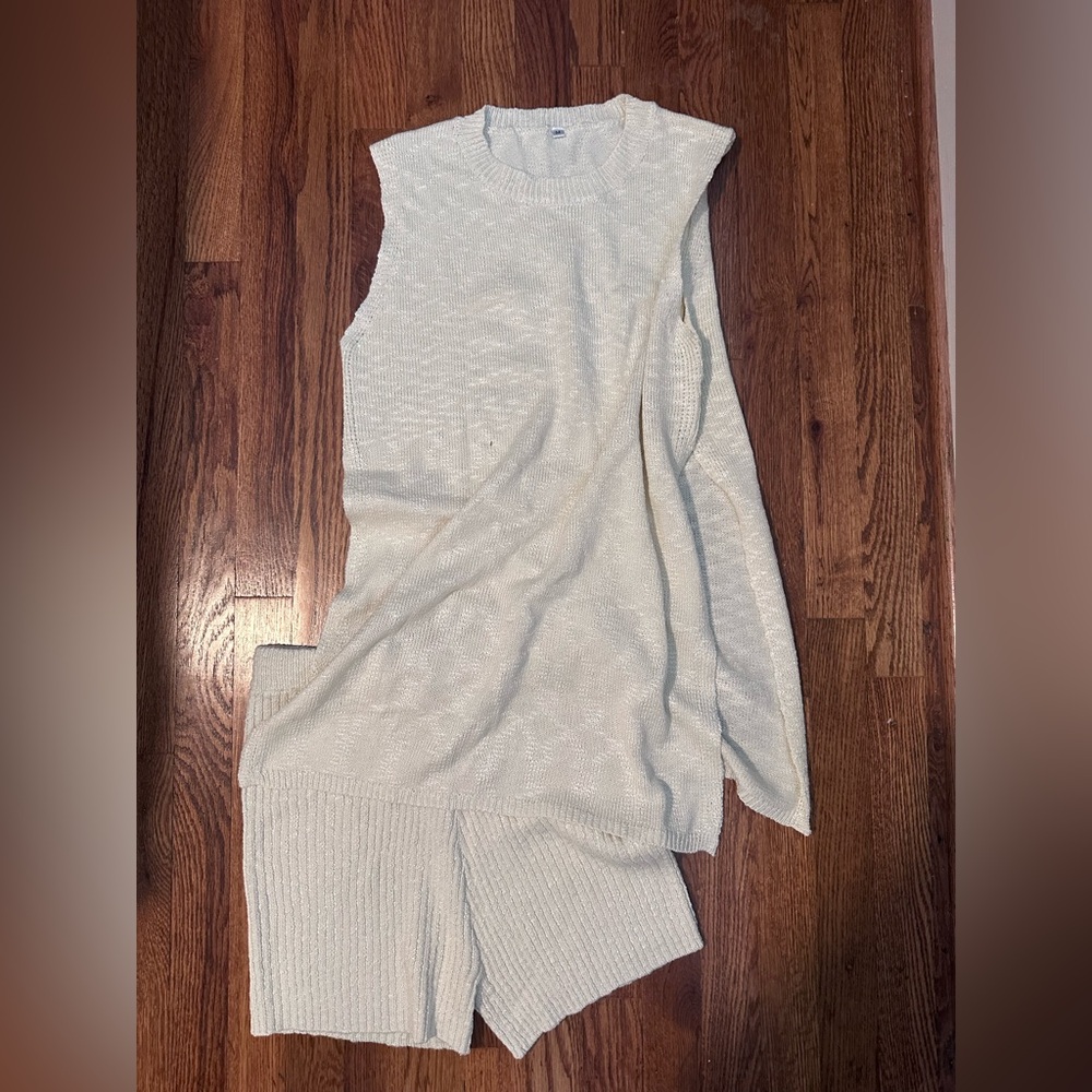 Cream two piece set inspired